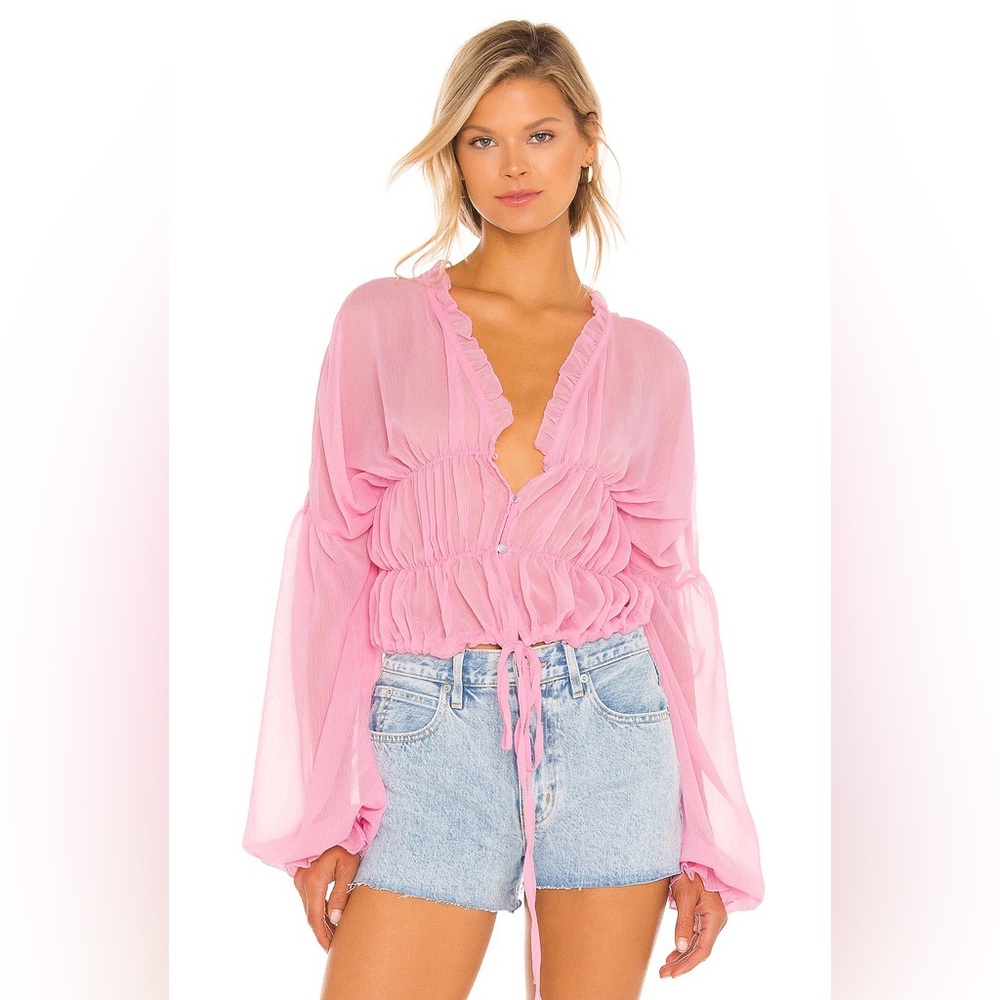 Women's Pink Button Down Shirt